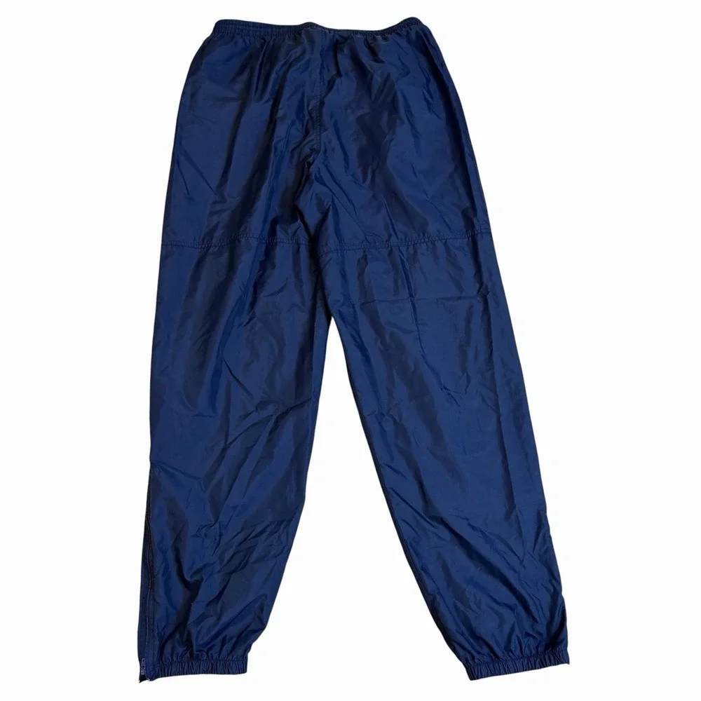 VTG 90s Nike Wind Pants Navy Blue Taiwan Nylon Track Pants XL 80s Zip Ankle Logo